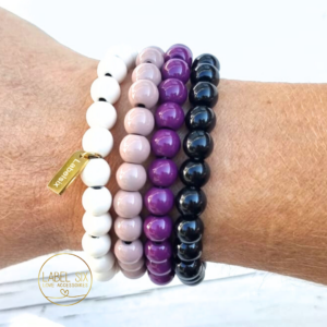 Kralenarmband 8mm keramiek