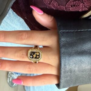 Label Six universe ring, mooie ring van hoogwaardig stainless steel.