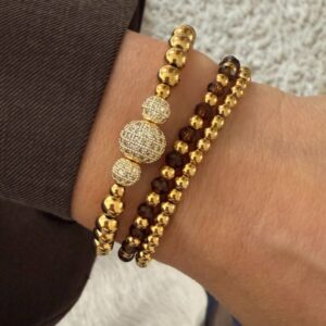 Armbanden giftset bruin