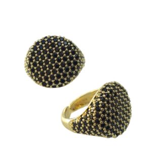 Black sparkle ring