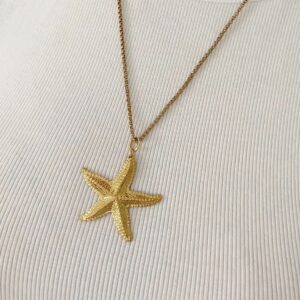 Stainless steel ketting zeester van Label Six