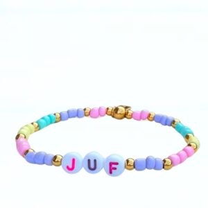 Kralenarmband JUF bedankt