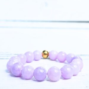 Kralenarmband Label Six 12mm lila