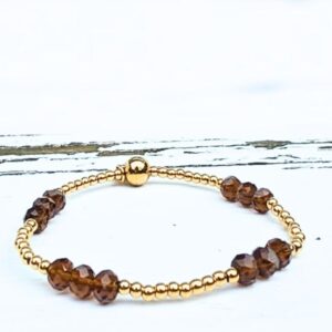 Kralenarmband Mocca