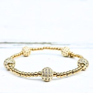 Kralenarmband Golden Sparkle