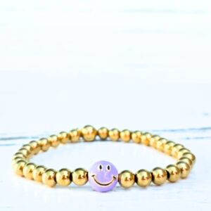 Kralenarmband Lila smile