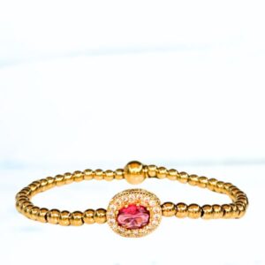 Kralenarmband Robijn
