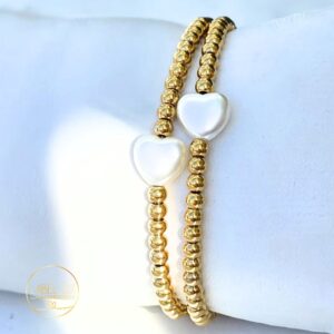 Moeder dochter armband pearl