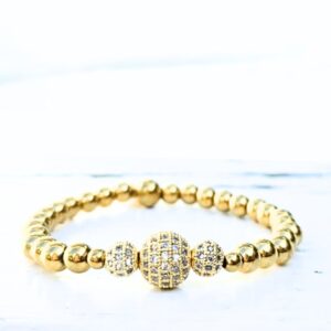 Sparkling gold armband