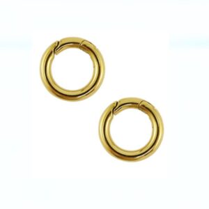 Stainless steel clasp rond goud